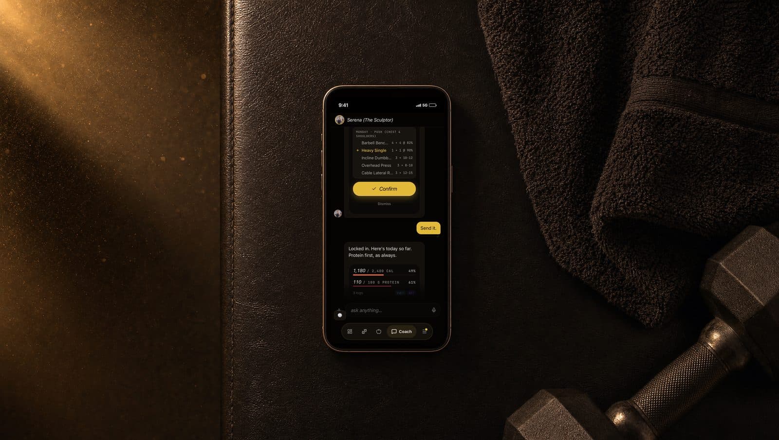 Coach in the CreatorClone app